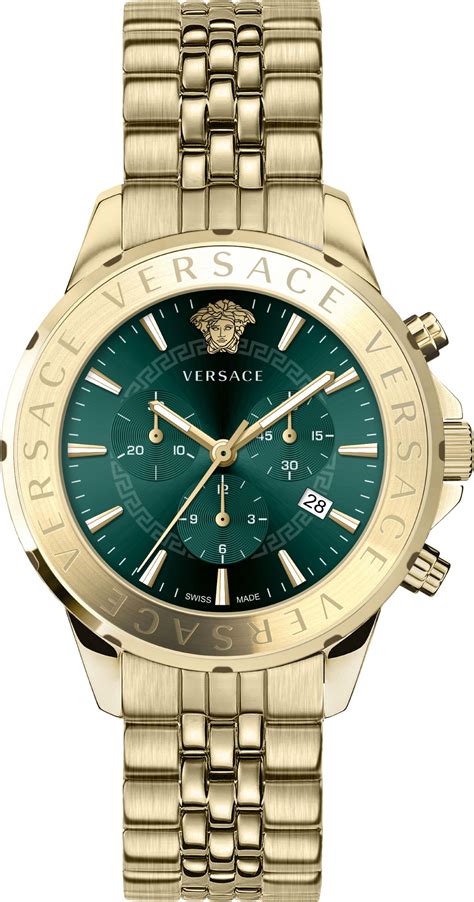 versace uhr herren gold grün|Versace Chrono Master Uhr grün,Gold .